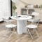 Costway 4/8/12/16/20 Pack Metal Folding Chairs with Plastic Seat & Back Heavy-Duty Metal Frame